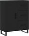 vidaXL - Dressoir - 69,5x34x90 - cm - bewerkt - hout - zwart