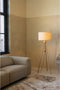 Zuiver Fan Vloerlamp/ Staande driepoot lamp Bamboo - Wit