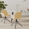 vidaXL - Eetkamerstoelen - draaibaar - 2 - st - fluweel - crèmekleurig