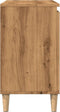 vidaXL - Wastafelkast - 58x33x60 - cm - bewerkt - hout - artisanaal - eikenkleur