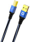 Oehlbach D1C9344 - USB A naar USB type-C Kabel - 500cm - Blauw