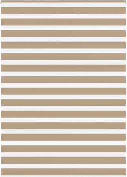 vidaXL - Zebra - Blind - 160x230 - cm - stofbreedte - 155,9 - cm - polyester - zandbruin