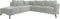 Hoekbank Morgan links - 248x261x88 - Adore 01 Naturel - Velours