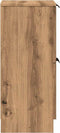 vidaXL - Dressoir - 30x30x70 - cm - bewerkt - hout - artisanaal - eikenkleur