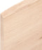 vidaXL - Wandschap - 100x50x2 - cm - onbehandeld - massief - eikenhout