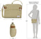 Travelon Heritage - Anti-diefstal Crossbody Tas - RFID en Slash-bestendige band - Natural