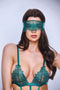 Baci Lingerie Teddy Body -S/M- Sexy Strappy Lace Teddy With Garters Groen