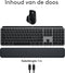 Logitech MX Keys S Combo for Mac - Draadloos Toetsenbord en Muis - Mac-specifieke toetsen en Smart Actions - Space Gray