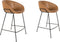 Zuiver Feston Barkruk 65 cm Bruin - Set van 2