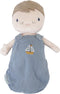Little Dutch Babypop Jim - Pluche-pop - 30 cm - Inclusief wiegje en toebehoren