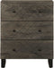 vidaXL - Dressoir - 60x33x75 - cm - massief - mangohout - zwart