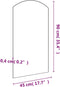 vidaXL - Spiegel - 90x45 - cm - glas