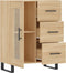 vidaXL - Dressoir - 69,5x34x90 - cm - bewerkt - hout - sonoma - eikenkleurig