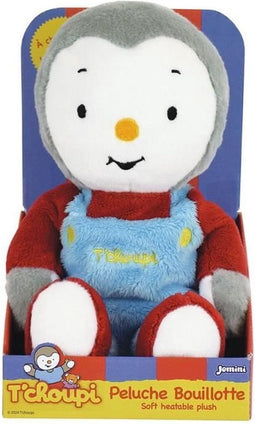T'choupi Pluche Warmwaterkruik +/- 21 cm met Micro Kleikralen - JEMINI - Verzacht maagpijn en verwarmt.