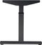T-poot Wingbureau Quick breed 180CM diep 120CM bladkleur Havanna framekleur Zwart (RAL9005) wingzijde Links