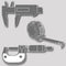 Eschenbach 11245 Horlogemakersloep Vergrotingsfactor: 5 x Lensgrootte: (Ø) 25 mm Antraciet