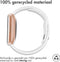 imoshion Siliconen Sport bandje - Geschikt voor Fitbit Versa Lite, Versa 2 - Wit - One Size