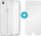iMoshion Hoesje met screenprotector Geschikt voor iPhone SE (2022) / SE (2020) / 8 / 7 / 6s / 6 Hoesje met screenprotector - iMoshion Softcase Backcover + Glas Screenprotector smartphone - Transparant