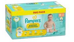 Pampers Premium Protection - Luiers Maat 3 - Ultrazacht en ademend - Wit (96 stuks)