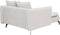 CHARMES - Chaise Longue - Lichtbeige - Polyester