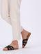 UGG Teague - Dames Slippers - Zacht leer - Black leather