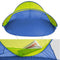 tectake® Strandtent - Pop-Up Functie - UV-Bescherming 220 x 120 x 100 cm - Groen Blauw