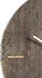 Light & Living - Klok JENAY - 43x1.5x43cm - Bruin