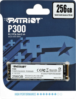 Patriot P300 - SSD M.2 256GB - PCIe 3.0 x4 - 1700MB/s