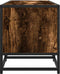 vidaXL - Tv-meubel - 160x35x41 - cm - bewerkt - hout - metaal - gerookt - eikenkleur