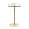 MOONLIGHT - LED tafellamp - oplaadbaar - beige brass travertine