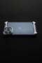 Arc Pulse - Dubbelzijdige Titanium Bumper Case - Geschikt voor iPhone 13 Pro Max - Zilver