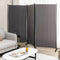 Coast 3-Paneels Scheidingswand - 262 x 30 x 180 cm - Grijs - Polyester/Metaal