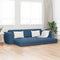 vidaXL - Vloersofa - Bed - 2-in-1 - Blauw - 245x150x60,5 - cm - Stof