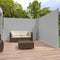 tectake® - Aluminium windscherm - Uitschuifbaar tot 600 cm - Weerbestendig polyester