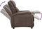 vidaXL Fauteuil verstelbaar stof taupe