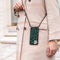 iMoshion Hoesje Geschikt voor Huawei P30 Pro Hoesje Met Koord - iMoshion Design Hoesje met Koord - Zwart / Meerkleurig / Groen / Panther Illustration