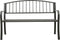vidaXL - Tuinbank - 120 - cm - staal - grijs