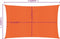 vidaXL - Zonnezeil - 160 - g/m² - rechthoekig - 5x7 - m - HDPE - oranje