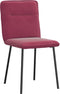 vidaXL - Eetkamerstoelen - 2 - st - fluweel - wijnrood
