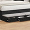 vidaXL - Zwarte - Bedlade - - - 135 - x - 36,5 - x - 16,5 - cm - - - Gemaakt - van - Bewerkt - Hout