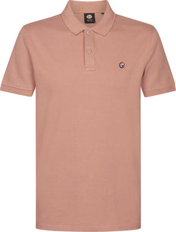Petrol Industries - Heren Klassieke Polo Dolphin - Bruin - Maat L