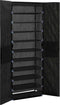 vidaXL - Schoenenkast - 60x30x166 - cm - stof - grijs
