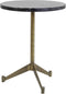 Light & Living Bijzettafel Lomelo - Zwart/Antiek Brons - Ø40cm - Modern