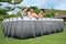 Bestway Power Steel - Opzetzwembad 404 x 201 x 100 cm - Inclusief filterpomp en zwembadtrap - Rattanprint
