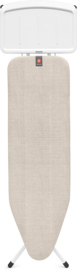 Brabantia Strijkplank B - Stoomstrijkplank met Stoomunithouder - 124x38 cm - Denim Grey