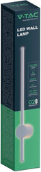 V-TAC VT-11112-W Moderne LED Wandlamp - IP65 - Wit Behuizing - 12 Watt - 1400 Lumen - 3000K