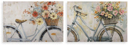 Versa - Schilderij - Fiets - Multicolour - 2,5 x 90 x 60 cm