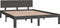 vidaXL - Bedframe - massief - grenenhout - grijs - 140x200 - cm