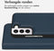 Accezz Galaxy S22 - Premium Leather 2 in 1 Wallet Bookcase - Uitneembare backcover - Donkerblauw