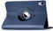 imoshion Tablet Hoes - Geschikt voor iPad 11 (2025) 11 inch / 10e generatie (2022) 10.9 inch - 360° Draaibare Bookcase - Donkerblauw